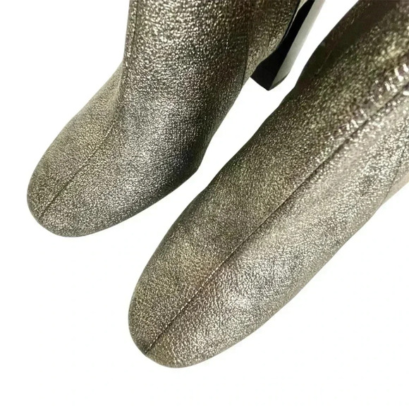 Design Lab x Lord&Taylor Maala Boots Size 8B Metallic Silver Pewter High Heels. - Picture 7 of 16